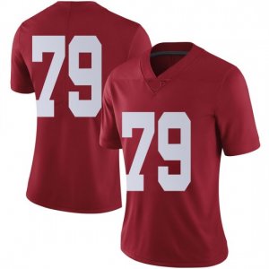 NCAA Women's Alabama Crimson Tide #79 Chris Owens Stitched College Nike Authentic No Name Crimson Football Jersey QH17A36BY